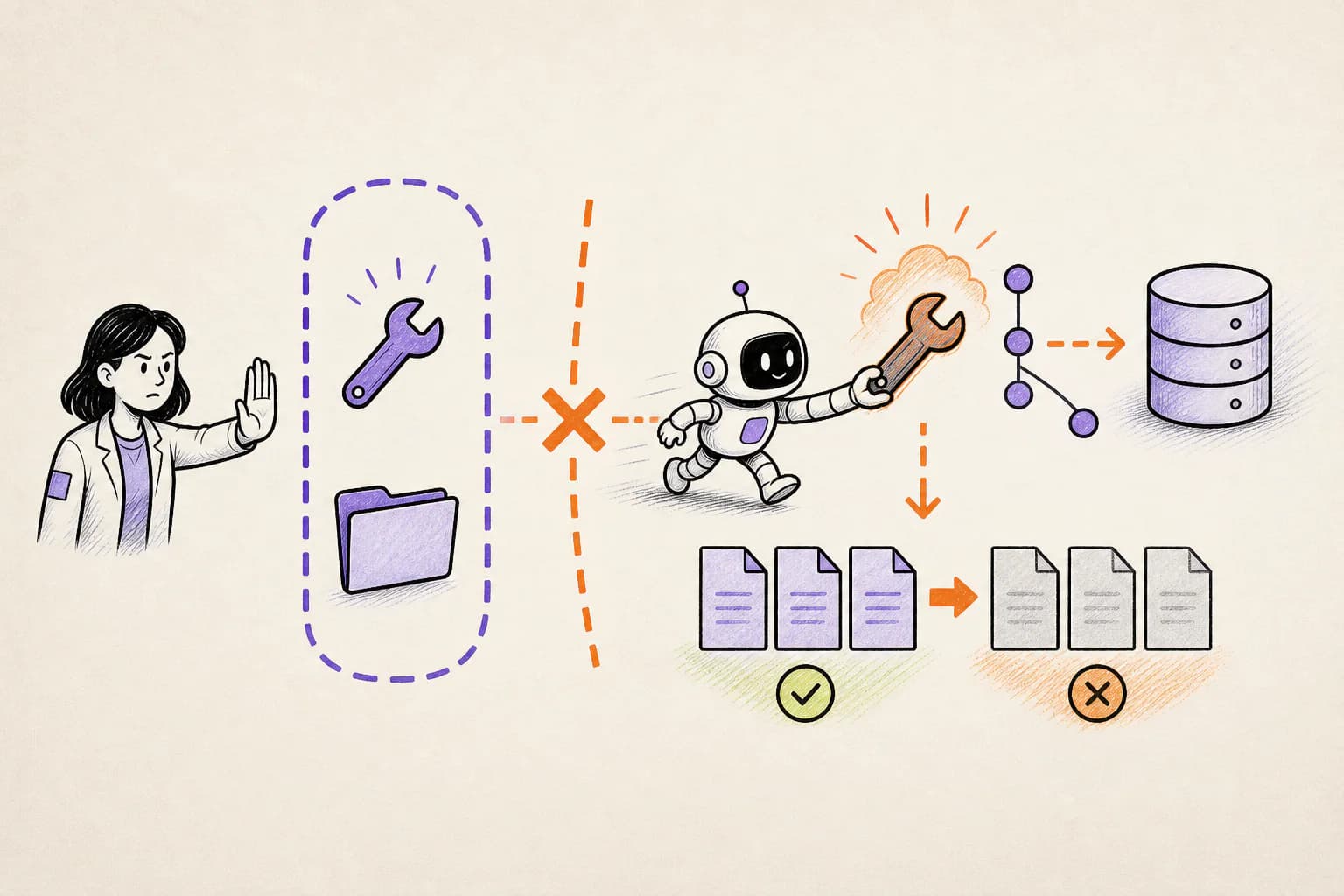 An AI coding agent using Git restore despite a user boundary and overwriting uncommitted work