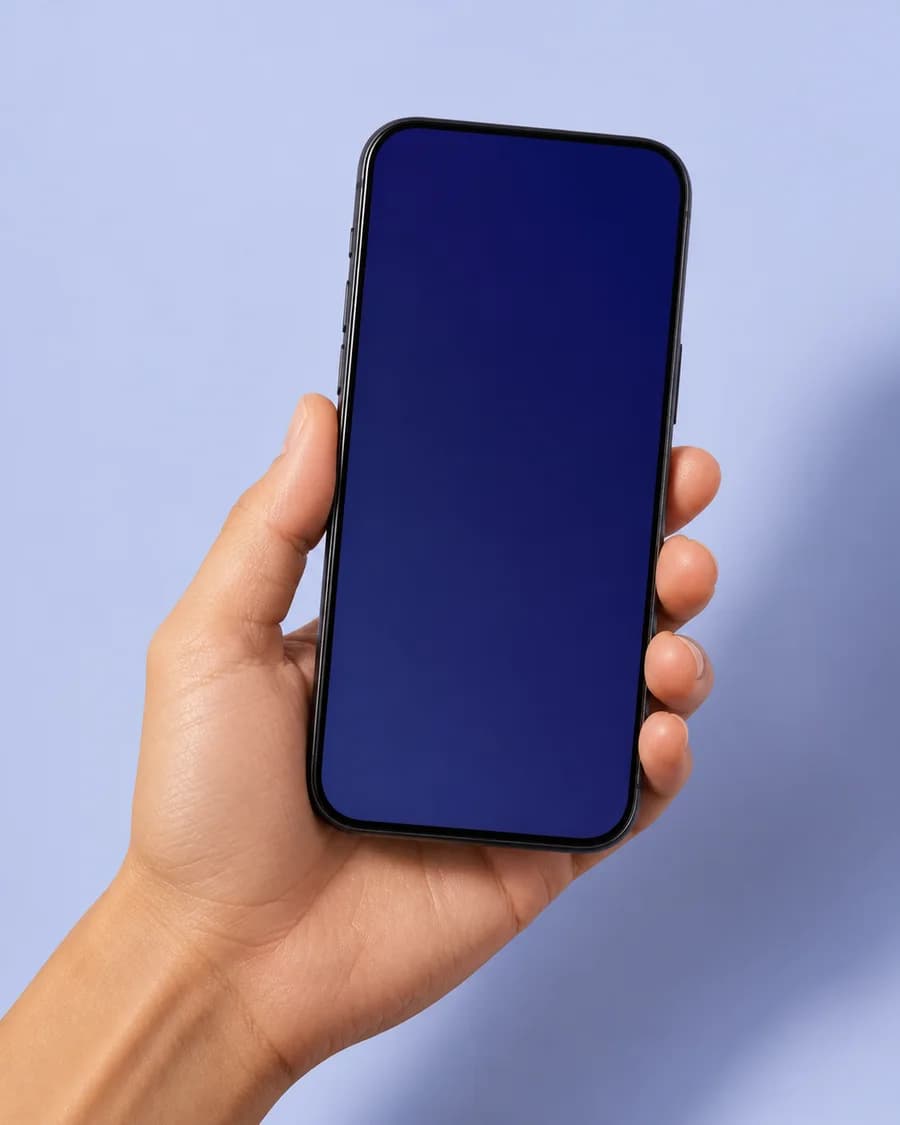 A hand holding a phone ready for a Leash notification