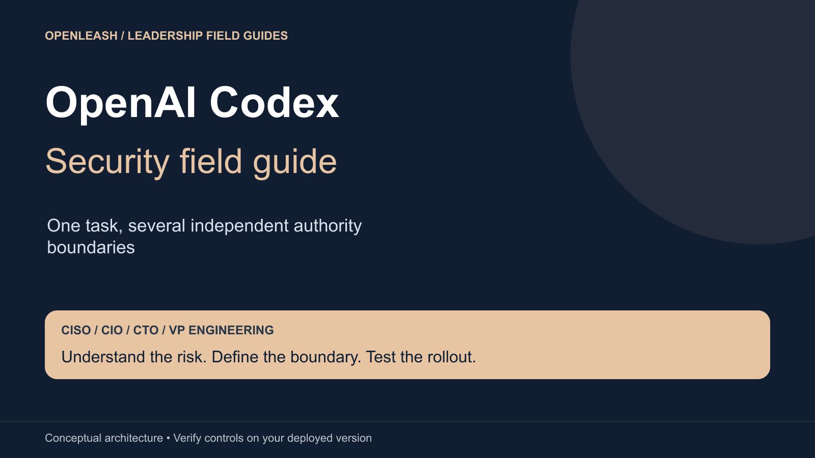 OpenAI Codex security field guide for enterprise leaders