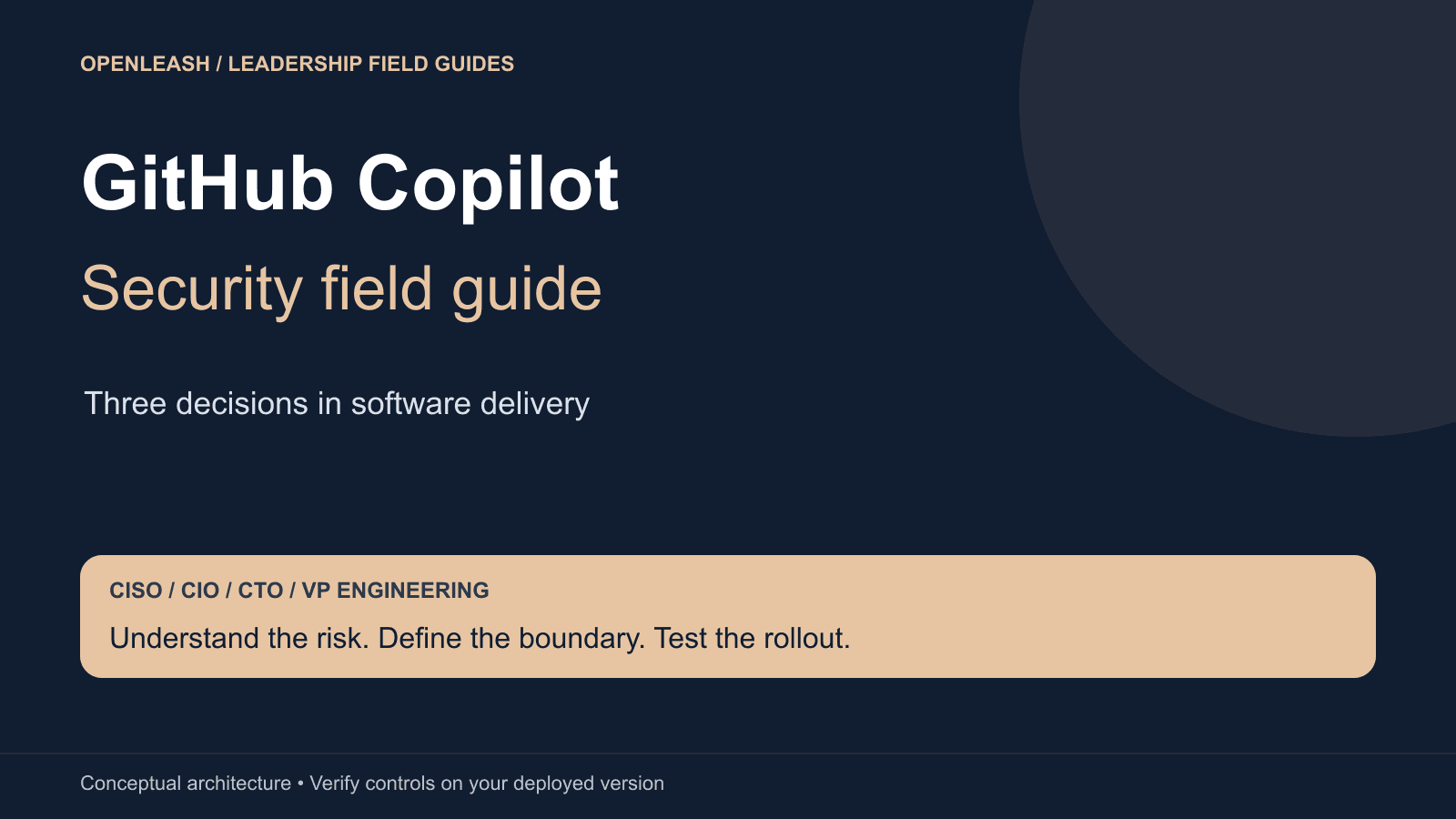 GitHub Copilot security field guide for enterprise leaders